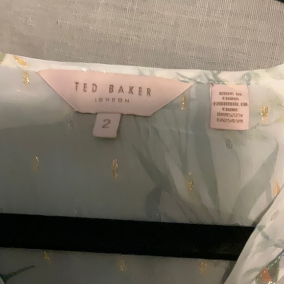 Ted Baker Humming Bird Floral Print Women's Top - Picture 3 of 5